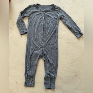 Kyte baby pale blue snap footless onesie